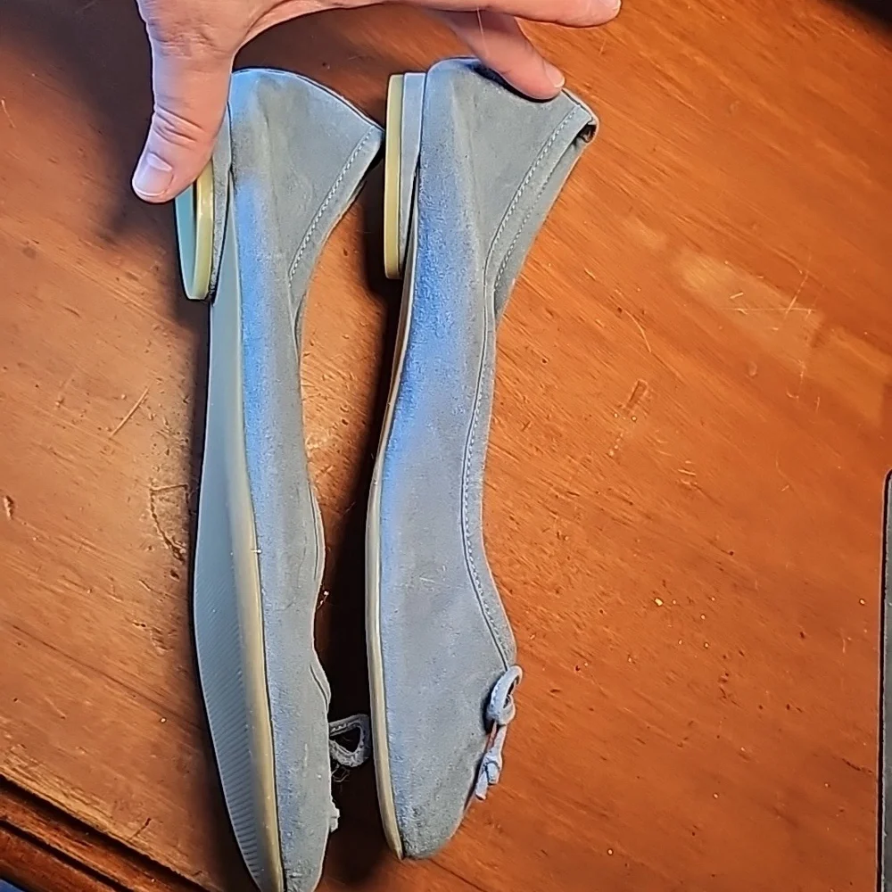 Vionic blue suede ballet flats 10B - Picture 3 of 4